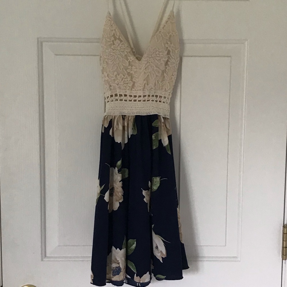 Blue Floral Sundress